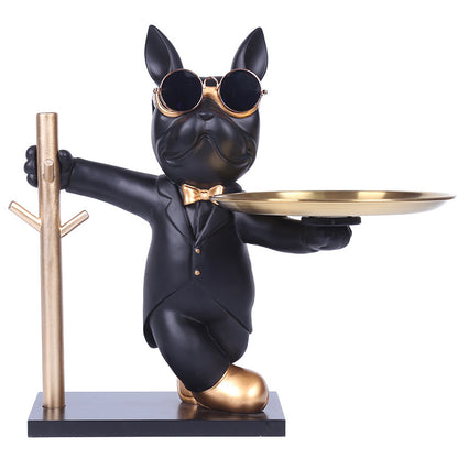 Key Holder Big Mouth Black Dog Sculptures