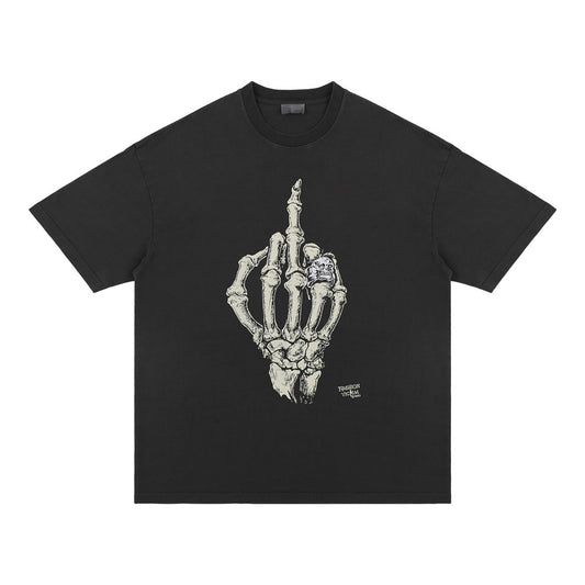 Womens Summer Skeleton Print T Shirts