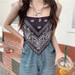 Women's Patched Bellyband Tank Tops