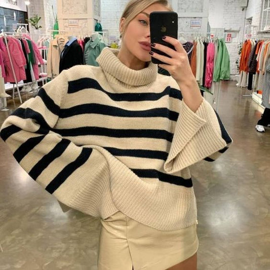 Womens Oversized Long Sleeve Casual Sweaters