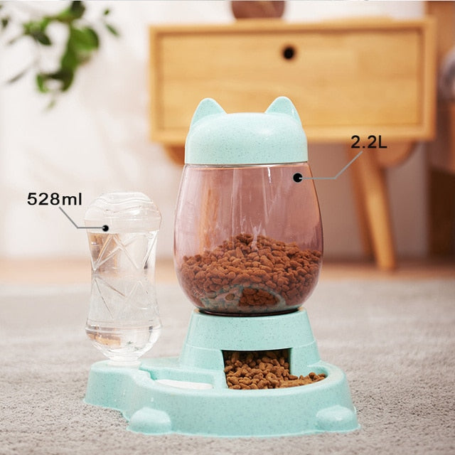 Cats Best Feeding Method Water Food Dispenser Bowls