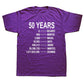 Timeline Of 50 Years Cool Graphic Unisex T-Shirts