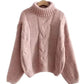 Women Casual Autumn Winter Turtleneck Knitted Sweaters