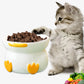 Cool Cartoon Style Ceramic Round Bowl For Cats