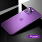 0.3mm Ultra Thin Matte Translucent Case For iPhone 14 13 12