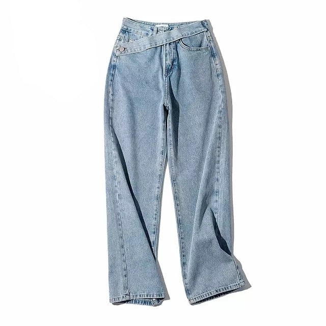 Women's Straight Casual High Waist Jeans