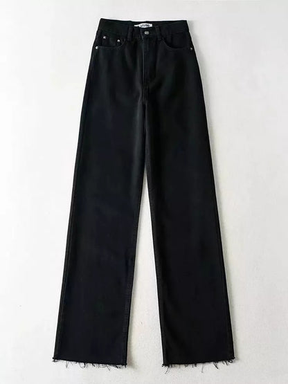 Womens Casual Straight Leg Jeans