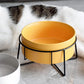 Cats Metal Platform Non Slip Ceramic Bowls