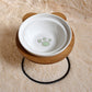 Stainless Steel Shelf High-End Ceramic Bowls For Cats Dogs