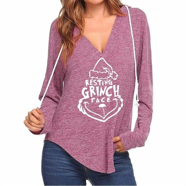 Women's Resting Grinch Face Basic T Shirts