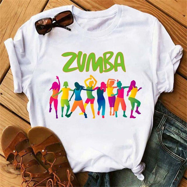 Women Funny Sport Dance Zumba Theme Summer T Shirts