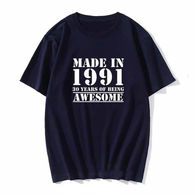 Men Family Vacation Made In 1991 T Shirts