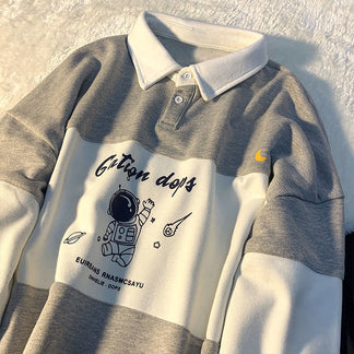 Barbearia Est. 1946 Polo Collar Winter Sweatshirt For Women – Thekittenpark