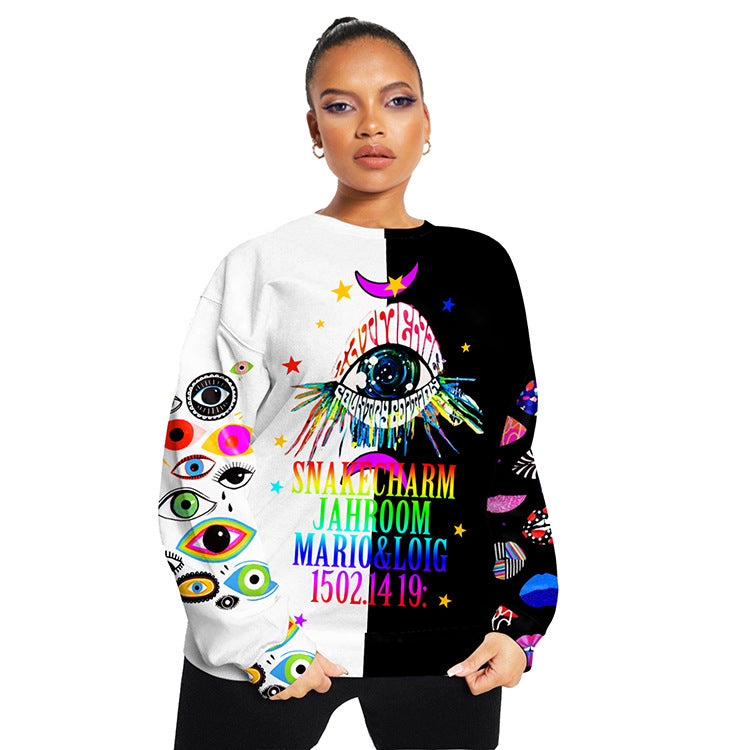 Women's Vintage Colorful Mix Sweatshirts