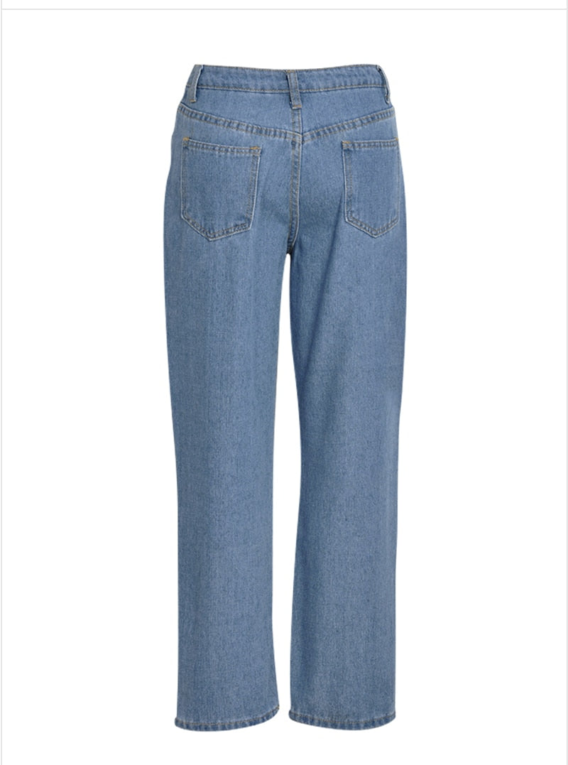 Women's Straight High Waisted Jeans