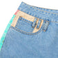 Women's Vintage Color Mix Denim Shorts