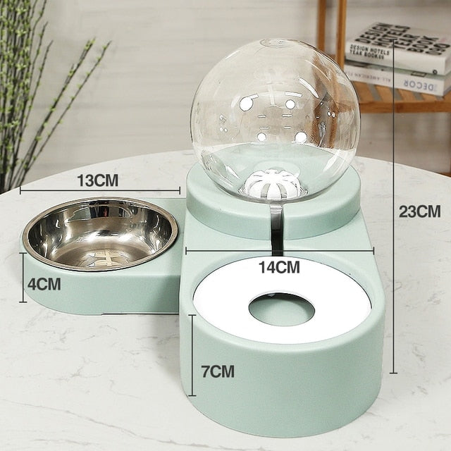 Cats Bubble Shape Automatic Water Dispenser Bowl Feeder