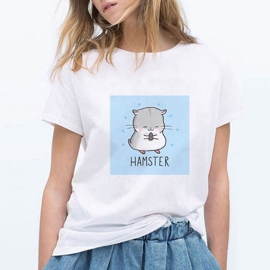 Women's Creative Basic Styles Animal Prints Summer T Shirts