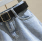 Women's Vintage Distressed Comfy Denim Shorts