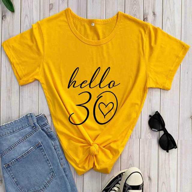 Women's Hello 30th Birthday T Shirts