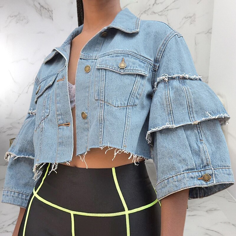 Cool Casual Ripped Denim Jackets