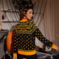 Womens Black Knitted Halloween Sweaters