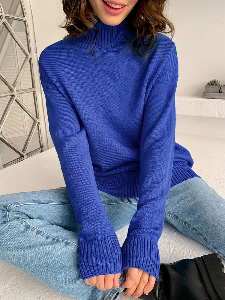 Women Turtleneck Warm Soft Sweater
