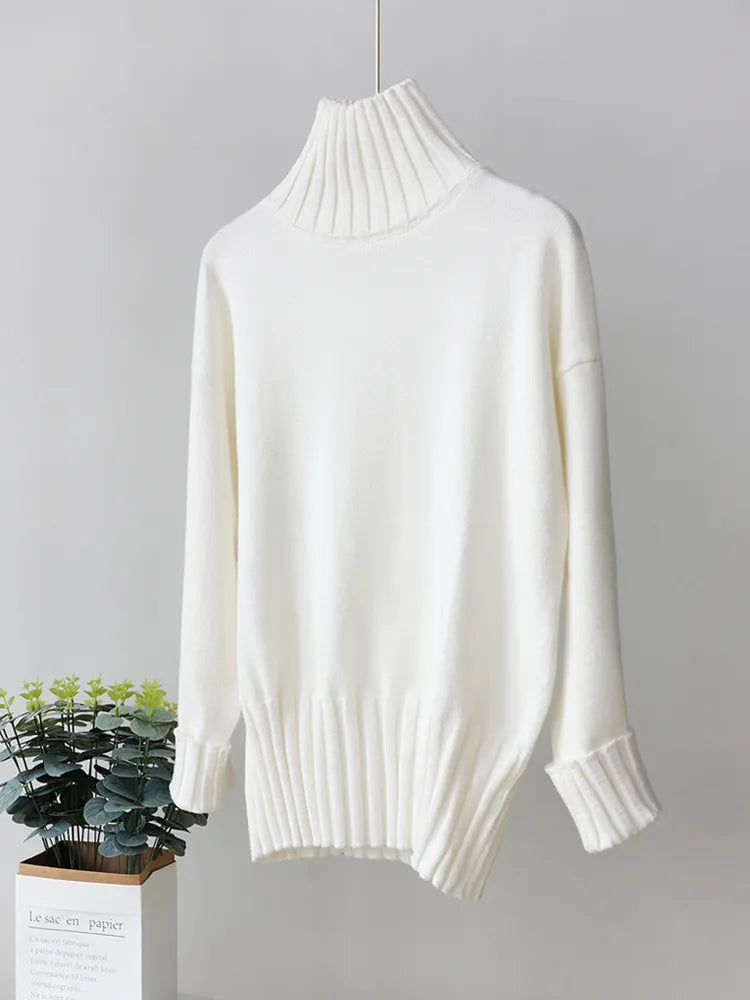 Women Turtleneck Warm Soft Sweater