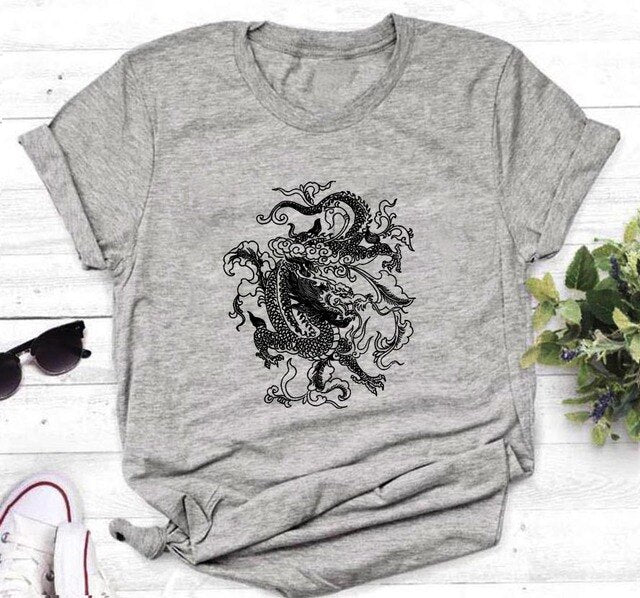 Women's Punk Style Dragon T Shirts