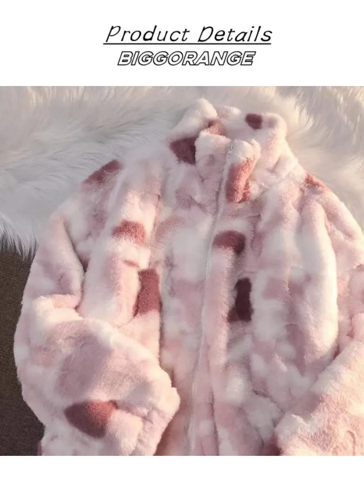 Womens Thick Plush Hooded Jackets