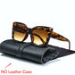 Retro Style Bold Wing Square Oversized Sunglasses