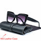 Retro Style Bold Wing Square Oversized Sunglasses