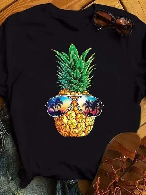 Women's Funny Fruit Graphics T Shirts