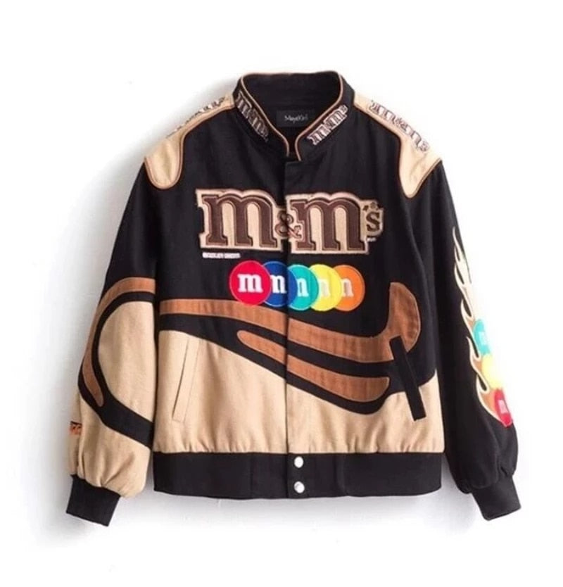 Womens M&M Embroidered Plus Size Jacket
