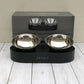 Single Double Set Adjustable Anti-Slip Stainless Steel Bowls For Cats Kittens