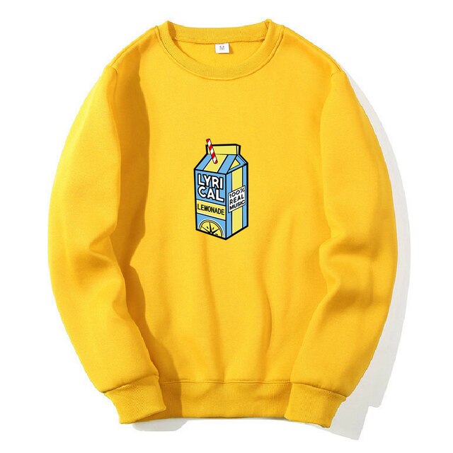 New Autumn Winter Style Lyrical Lemonade Funny Sweatshirt For Women