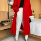 Casual Loose Style Oversized Spring Autumn Woolen Coats For Women