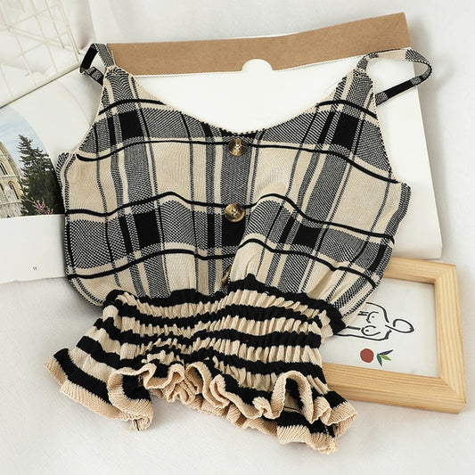 Women's Plaid Knitted Tops