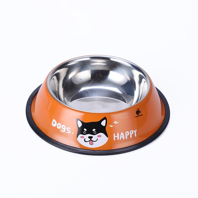Stainless Steel Stable Round Shape Cutie Bowls For Cats