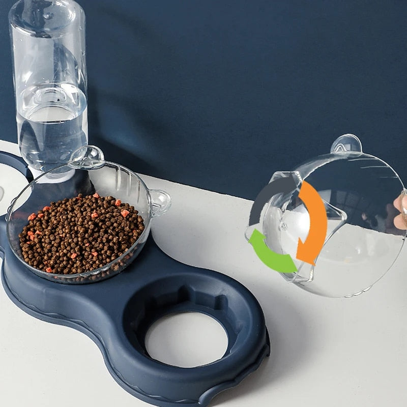 Cat Automatic Feeder With Water Dispenser