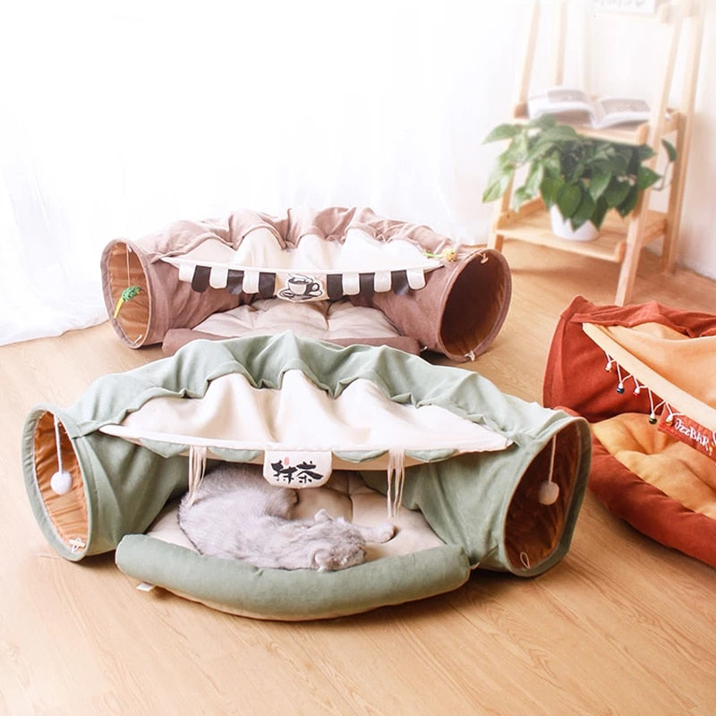 Cats Removable Bed Tunnel Toys