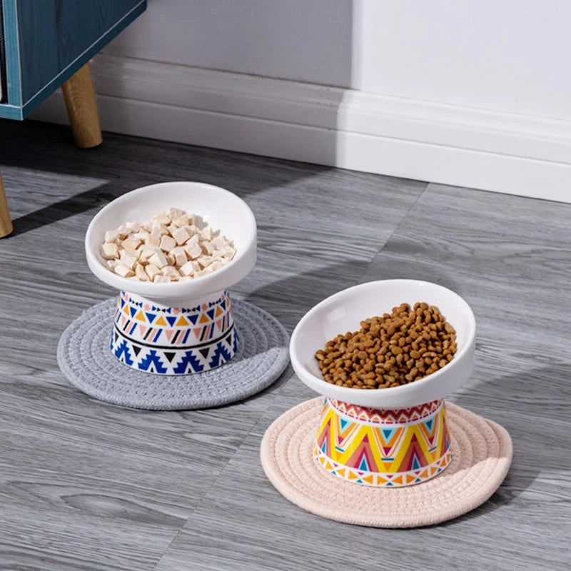 Cats Non Slip Healthy Ceramic Bowls
