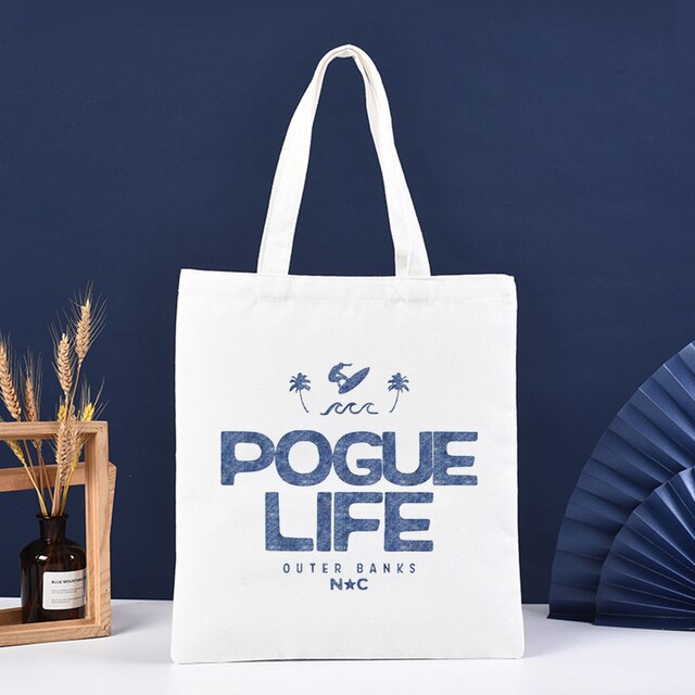 Eco Large-Capacity Pogue Life Canvas Shoulder Bag