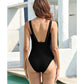 Chic V-Neck Bodysuit Swimsuit
