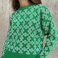 Women's Long Sleeve Geometric Design Sweatshirts