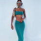 Coastal Charm Crop Top and Ankle-Length Sets