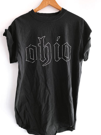 Women's  Gothic Ohio Side Slit T Shirt