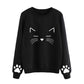 Womens New Meow Sweatshirts