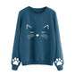 Womens New Meow Sweatshirts