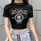 Women's Graphic Letter Print Tops